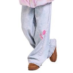 Girls (7-14) Em & Cass Wide Leg Sequin Patch Jeans