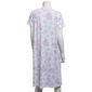 Womens Laura Ashley® Short Sleeve Peached Roses Nightgown - image 2