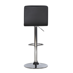 Linon Home Decor Brandt Black Faux Leather Adjustable Barstool