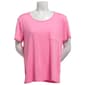 Womens MUK LUKS® Short Sleeve Solid Scoop Neck Pajama Tee - image 2