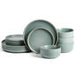 Earth & Clay Amber 12-Piece Stoneware Dinnerware Set - image 1