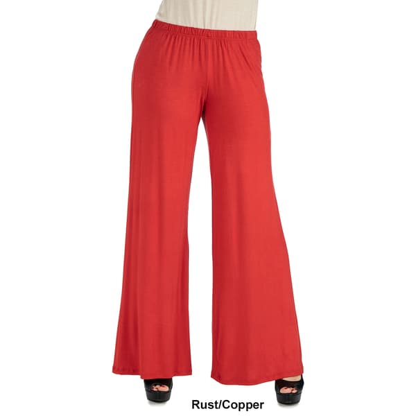 Womens 24/7 Comfort Apparel Comfortable Palazzo Pants