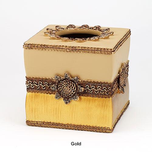 Avanti Braided Medallion Tissue Box Cover