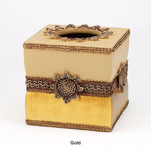 Avanti Braided Medallion Tissue Box Cover