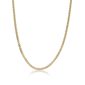 Mens Lynx Gold-Tone Ion Plated Foxtail Chain Necklace - image 1