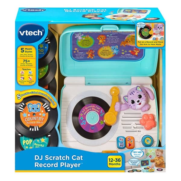 VTech DJ Scratch Cat Record Player