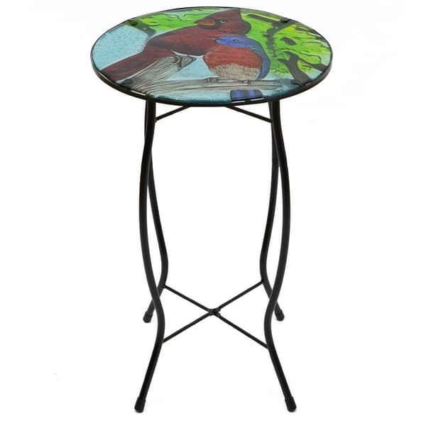 Northlight Seasonal 19in. Cardinal Patio Side Table - image 