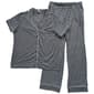 Womens Nicole Miller Short Sleeve Geometric Pajama Set - image 1