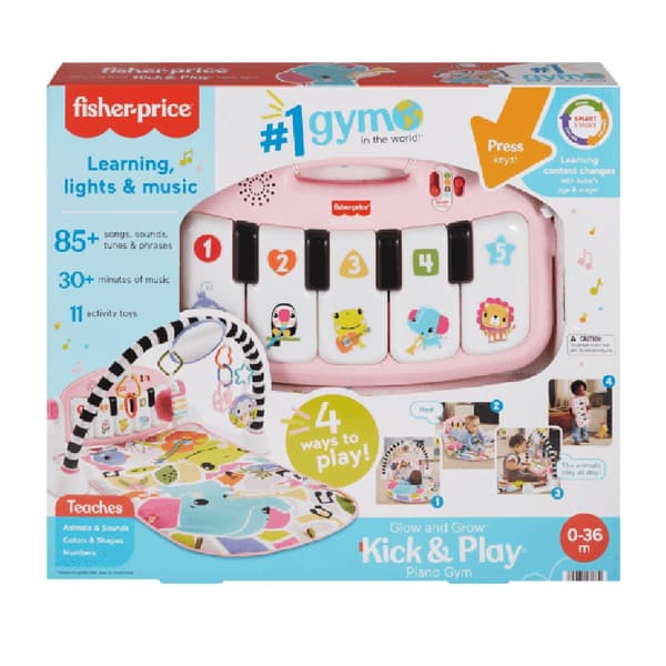 Fisher-Price&#174; Glow & Grow Kick & Play Piano - Pink