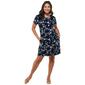 Petite Connected Apparel Short Sleeve Floral Shift Dress - image 2