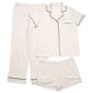 Womens Nicole Miller 3pc. Short Sleeve Pajama Set - image 1