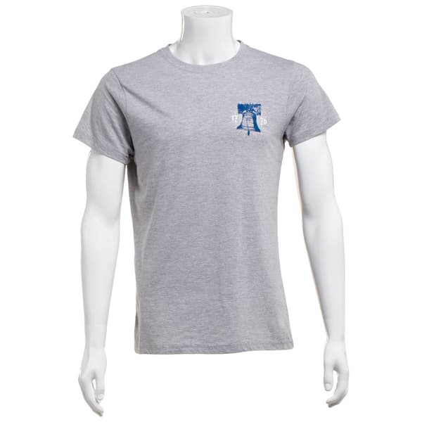 Mens Home of the Brave Liberty Bell 250 Years Graphic Tee