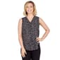 Womens Emaline Essentials Sleeveless V-Neck Polka Dot Blouse - image 2