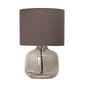 Simple Designs Glass Jar Shape Table Lamp w/Fabric Shade - image 2
