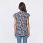 Petite Preswick & Moore® Ruffle Sleeve Vine Blouse - image 2