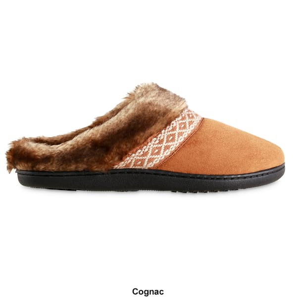 Womens Isotoner Microsuede Ada Hoodback Slippers