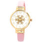 Womens Gold-Tone Snowflake Cuff Bracelet Watch - ABG120C - image 1