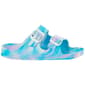 Big Girls Capelli&#174; New York Double Strap Tie Dye Slide Sandals - image 2