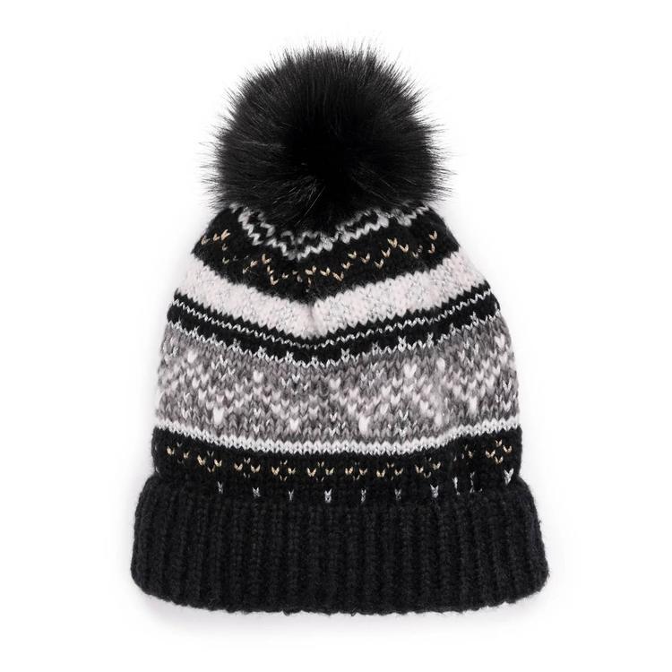 Womens MUK LUKS(R) Mixed Yarn Cuff Cap