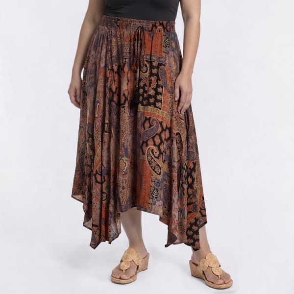 Juniors Plus Angie Handkerchief Hem Skirt - image 