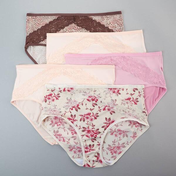 Plus Size Kathy Ireland 5pk. Plus Lace Brief Panites 5PKBF1220 - image 
