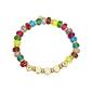 Shine Multi Color Crystal Bead & Enamel Mom Stretch Bracelet - image 1