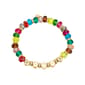 Shine Multi Color Crystal Bead & Enamel Mom Stretch Bracelet - image 1