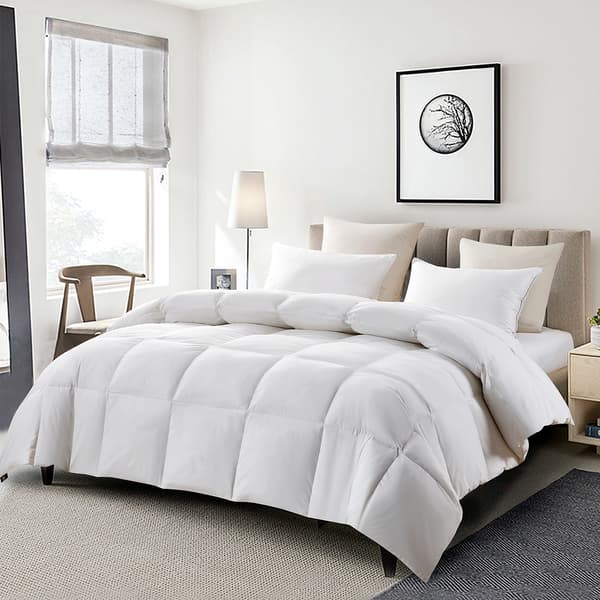 Serta(R) 233 Thread Count Goose Feather Down Fiber Warm Comforter - image 