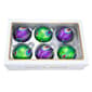 Kurt S. Adler Peacock Purple & Green Ball 6pc. Ornament Set - image 2