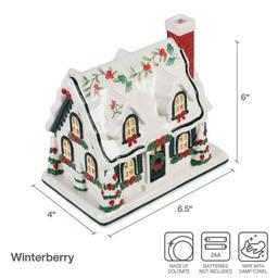 Pfaltzgraff® Winterberry Village House with LED Light