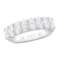 Sterling Silver 1 5/8ctw. White Moissanite Anniversary Band - image 1