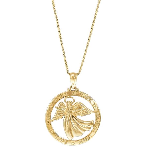 Gold Classics&#40;tm&#41; 10kt. Yellow Gold Angel Pendant - image 