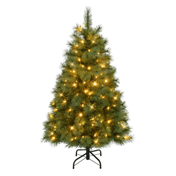 Puleo International 4.5ft. Pre-Lit Wyoming Pine Christmas Tree - image 