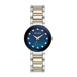 Womens Bulova Blue Mother of Pearl Dial Watch - 98P157