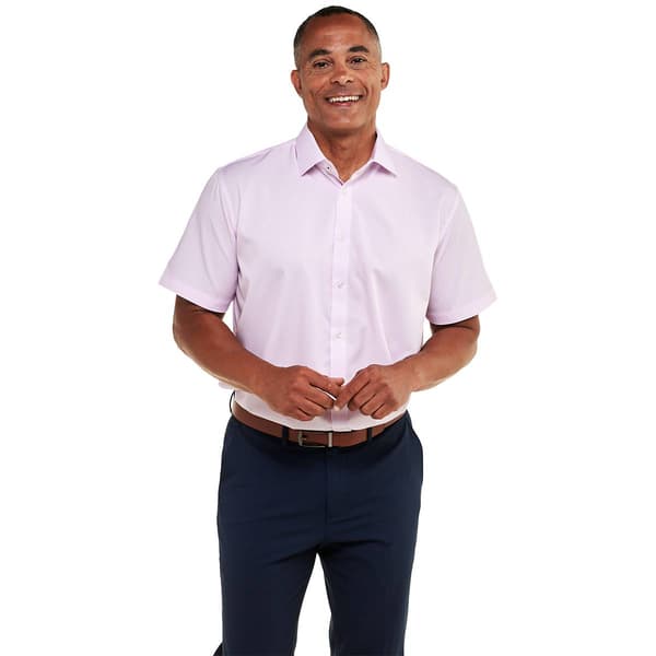 Mens Tom Baine Short Sleeve Regular Fit Dress Shirt - Pink - image 