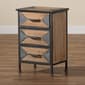Baxton Studio Laurel Oak Brown Finished Wood 3-Drawer Nightstand - image 7