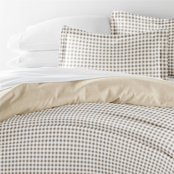 Soft Essentials Ultra Soft Gingham Reversible Duvet Cover Set
