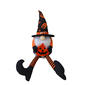 Plush Gnome Wearing Witch Hat & Shoes & Holding a Jack-O-Lantern - image 1