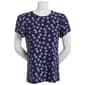 Womens Anne Klein Tulip Sleeve Dots Blouse - image 1