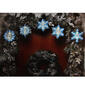 Impact 4.5ft. Blue & White Snowflake Christmas Light Garland - image 3