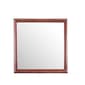 Passion Furniture Classic Square Wood Dresser Mirror - 38x38 - image 1