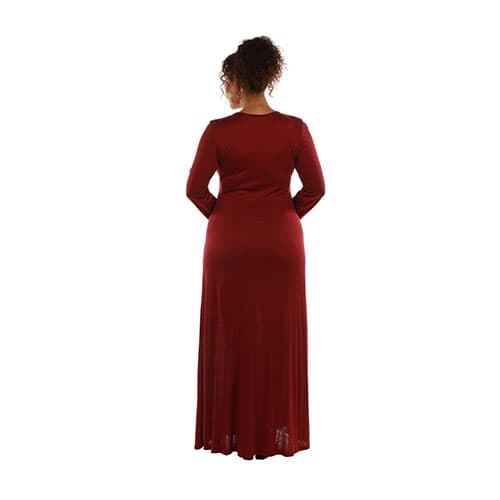 Plus Size 24/7 Comfort Apparel Flow Maxi Dress