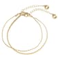 Steve Madden Delicate Chain Duo Anklet Set - image 1