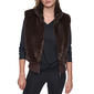 Womens DKNY Sport Mock Neck Faux Fur Vest - image 1