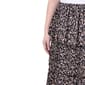 Petite NY Collection Tiered Pleated Animal Dobby Skirt - image 3