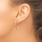 Gold Classics™ 14kt. Rose Gold 30mm Polished Hoop Earrings - image 3
