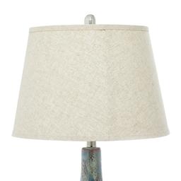 9th & Pike® Ceramic Round Blue Table Lamp - Set of 2