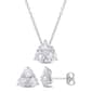 Gemstone Classics(tm) 3 1/2kt. Created White Sapphire Pendant Set - image 1