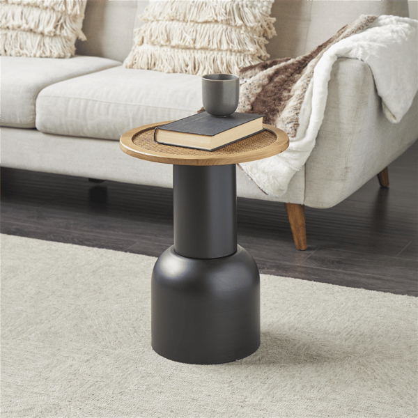 9th & Pike® Bohemian Black Metal Accent Table