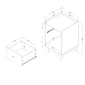 South Shore Bebble Soft Gray & White Nightstand - image 8